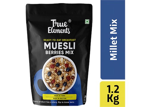True Elements Berries Mix Muesli, 1.2 kg