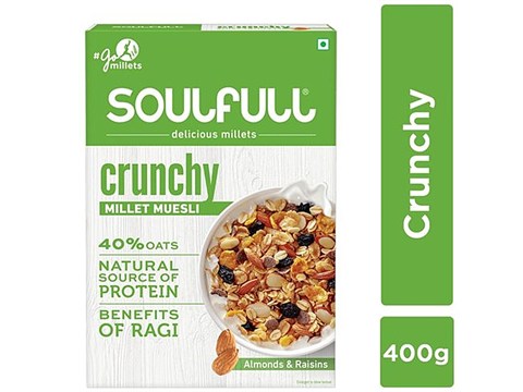 Tata Soulfull Millet Muesli - Crunchy, 400 g