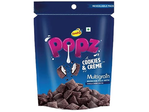 Sundrop Popz Cookie & Creme Multigrain Munchies, 140 g