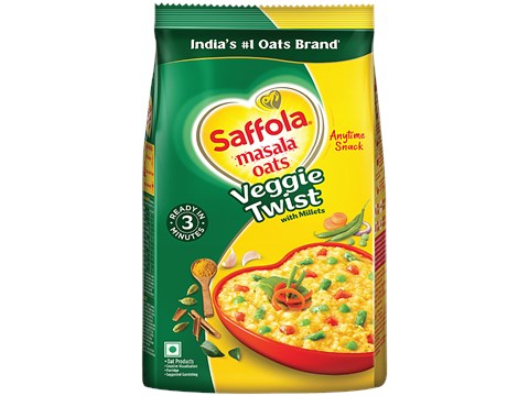 Saffola Veggie Twist Masala Oats, 550 g
