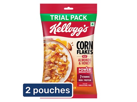 Kellogg's Real Almond Honey Corn Flakes, 2 x 168 g