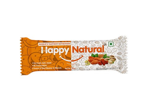 Happy Bar Natural Energy Bar With Dry Fruits, Nuts, Seeds, 30 g