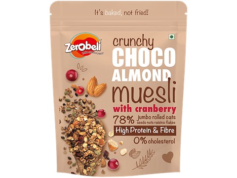 Zerobeli Choco Almond Muesli, 425 g