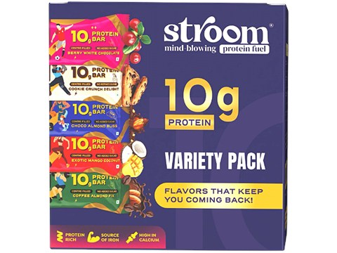 Stroom 10 g Protein Bars Variety Pack, 225 g