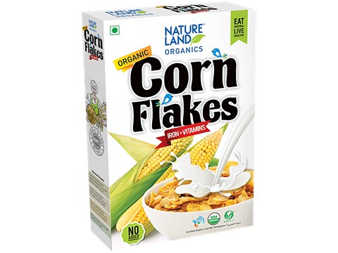 Natureland Organics Corn Flakes, 200 g