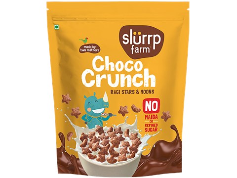 Slurrp Farm Choco Crunch Cereal - Ragi Stars & Moons, 1.2 kg