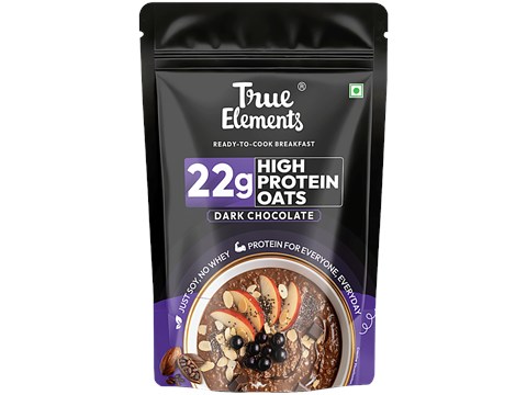 True Elements Dark Chocolate 22 g High Protein Oats, 700 g