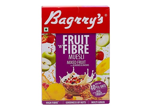 Bagrry's Fruit N Fibre Mixed Fruit Muesli, 500 g