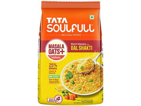 Tata Soulfull Masala Oats+ With Millets - Mast Masala With Dal Shakti, 500 g