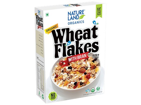 Natureland Organics Wheat Flakes, 250 g