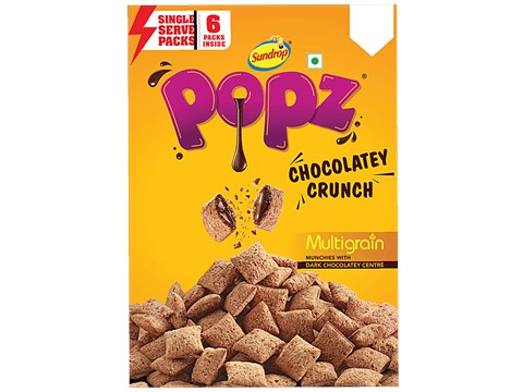 Sundrop Popz - Chocolatey Crunch, Choco Fills, Multigrain Munchies, 25 g