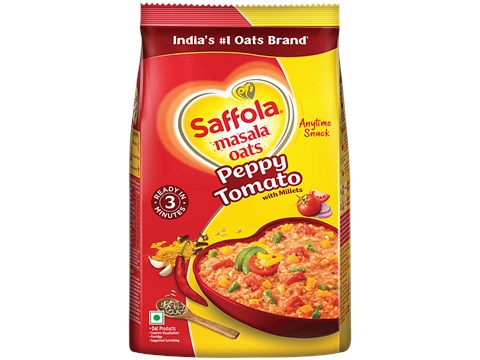 Saffola Peppy Tomato Masala Oats, 550 g