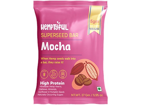 Hemptyful Mocha Superseed Bar, 27 g