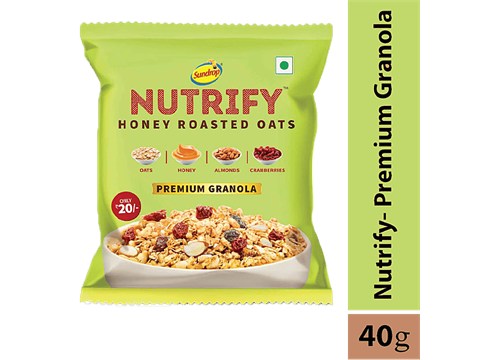 Sundrop Nutrify Honey Roasted Oats, 40 g
