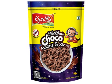 Kwality Moons & Stars Multigrain Chocos, 375 g