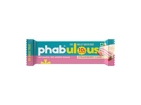 Phab Strawberry Cake Millet Wafer Bar, 40 g