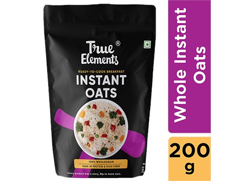 True Elements Whole Grain Instant Oats, 200 g