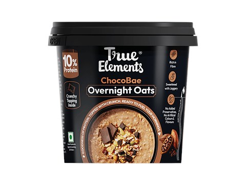 True Elements Choco Bae Overnight Oats, 62 g