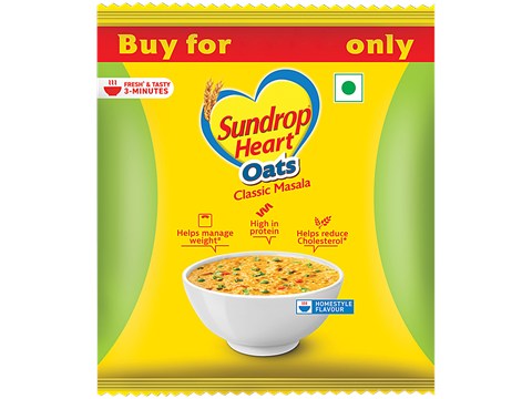 Sundrop Heart Classic Masala Oats, 38 g