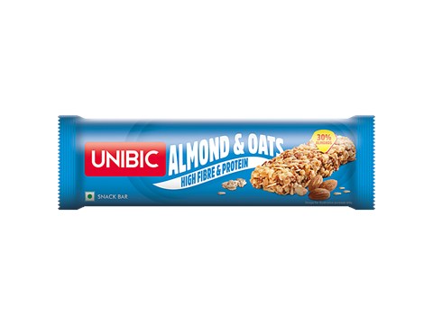 Unibic Snack Bar - Almond & Oats, 30 g