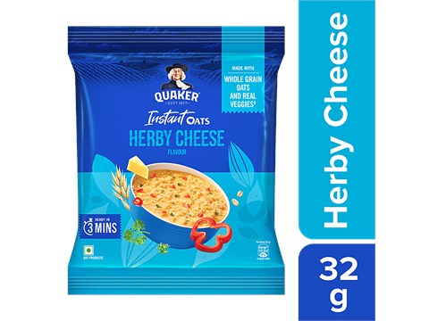 Quaker Instant Oats - Herby Cheese Flavour, 32 g