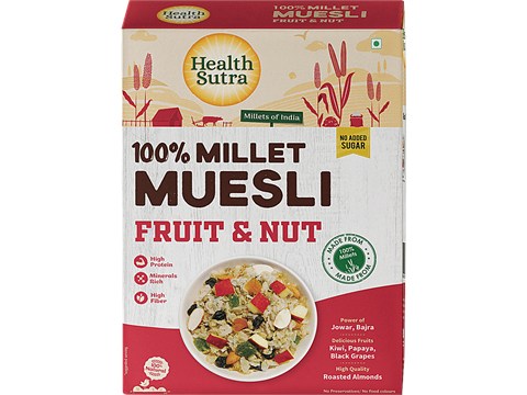 Health Sutra 100% Millet Muesli - Fruit & Nut, 400 g