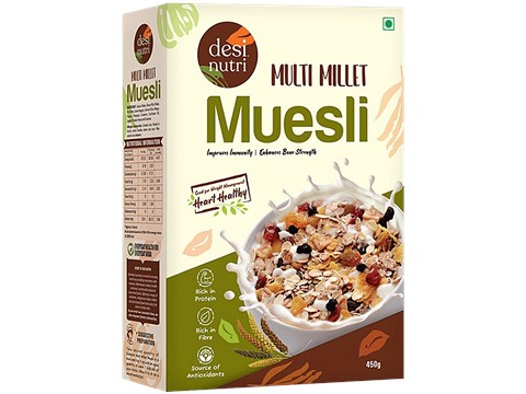 Desi Nutri Multi Millet Muesli, 450 g