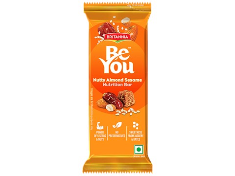 Britannia Be You Nutty Almond Sesame Nutrition Bar, 35 g