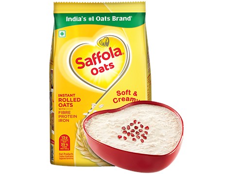 Saffola Oats - Natural With High Protein & Fibre, Healthy Cereals, 200 g