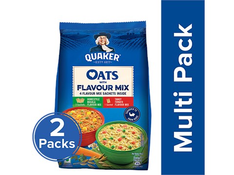 Quaker Oats With Flavour Mix, 2x200 g