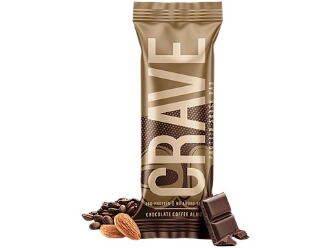 Green Protein Crave Chocolate Coffee Almond Protein Snack Bar, 50 g