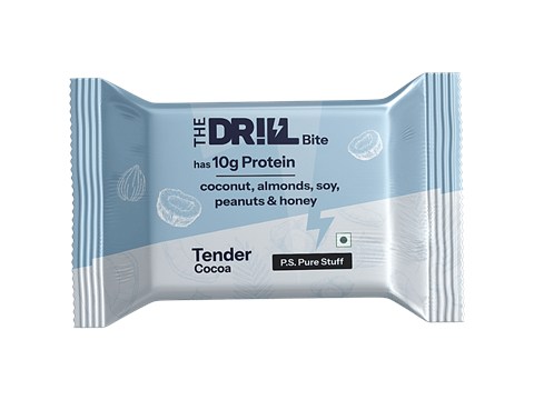 The Drill Tender Cocoa Bite Protein Bar, 53 g