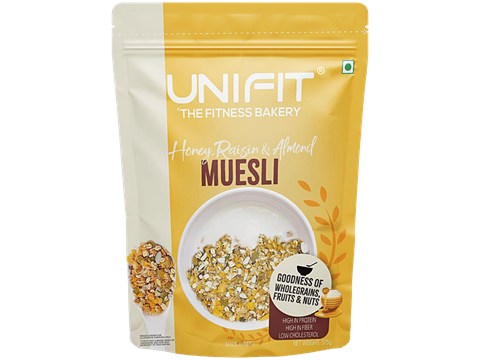 Unifit Honey Raisin & Almond Muesli, 375 g