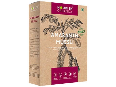 Nourish Organics Amaranth Muesli, 280 g