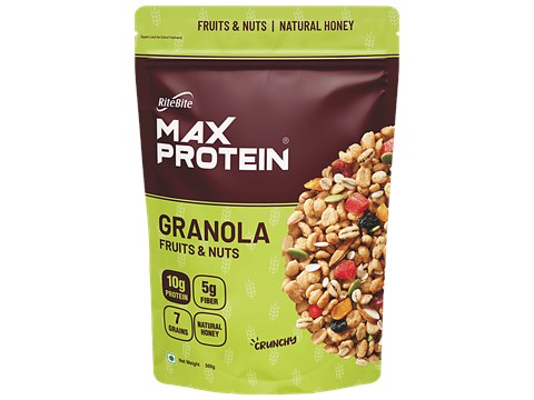 RiteBite Max Protein Granola Fruits & Nuts, 500 g