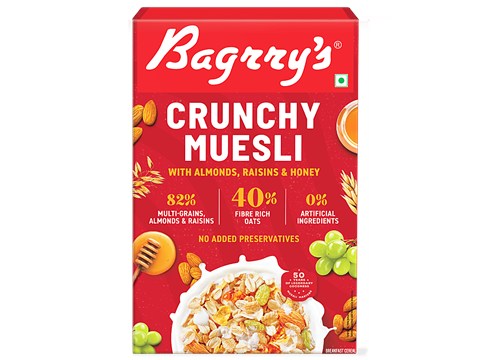 Bagrry's Crunchy Muesli - Almonds, Raisins, Honey, Oats, 200 g