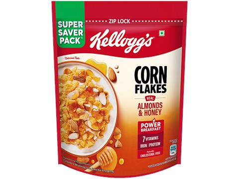 Kellogg's Corn Flakes - With Real Almond & Honey, 1 kg