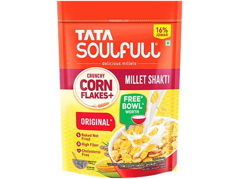 Tata Soulfull Original Crunchy Corn Flakes+ With Millet Shakti, 260 g