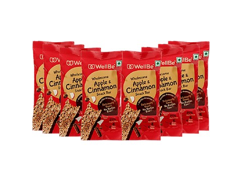 WellBe Wholesome Apple & Cinnamon Snack Bar, 30 g