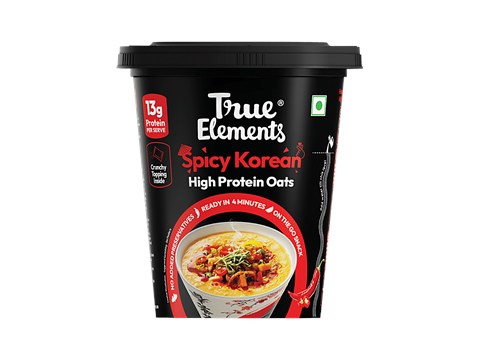 True Elements Spicy Korean High Protein Oats, 66 g
