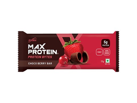 RiteBite Max Protein Max 5g Protein Choco Berry Bar Protein Bytes, 17 g