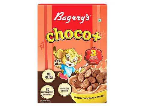 Bagrry's Choco Plus - Oats, Whole Wheat, Rice, No Maida, 375 g