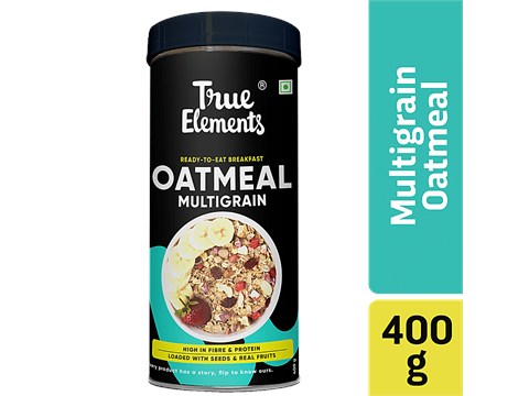 True Elements Multigrain Oatmeal - High Protein & Fibre, Breakfast Cereal, 400 g