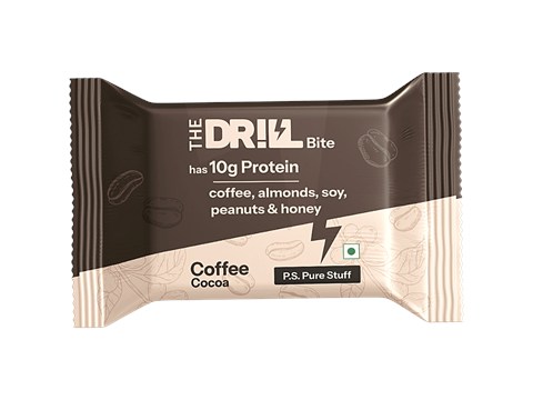 The Drill Coffee Cocoa Bite Protein Bar, 51 g
