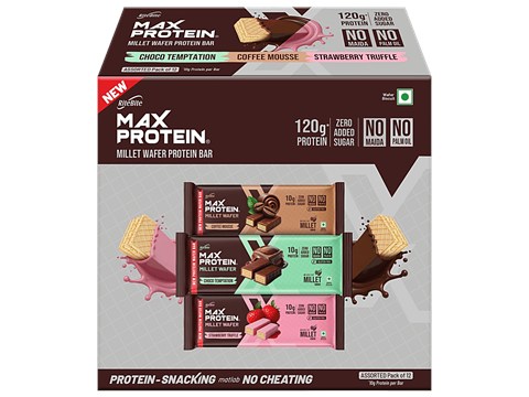 RiteBite Max Protein Millet Wafer Protein Bar - Assorted Flavours, 40 g