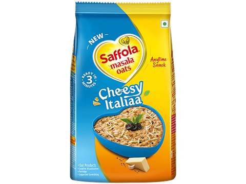 Saffola Masala Oats Cheesy Italian, Healthy & Tasty, Anytime Snack, 400 g