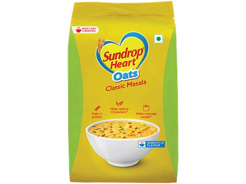 Sundrop Heart Classic Masala Oats, 500 g