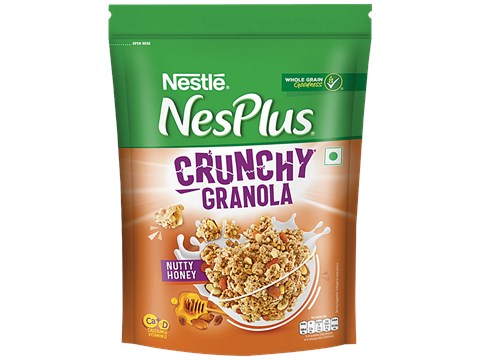 Nestle NesPlus Breakfast Cereal - Crunchy Granola With Nutty Honey, 235 g