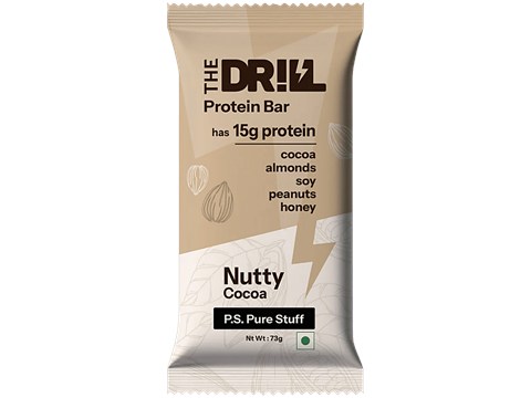The Drill Nutty Cocoa Protein Bar, 73 g