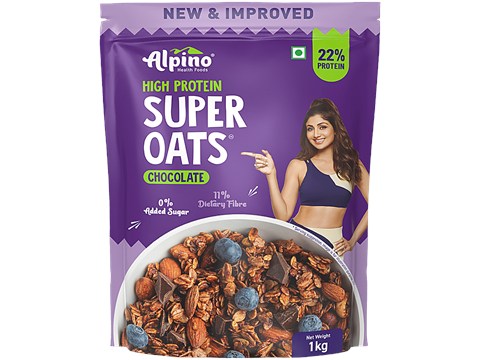 Alpino High Protein Super Oats - Chocolate, 1 kg